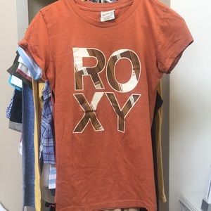 Orange roxy tee